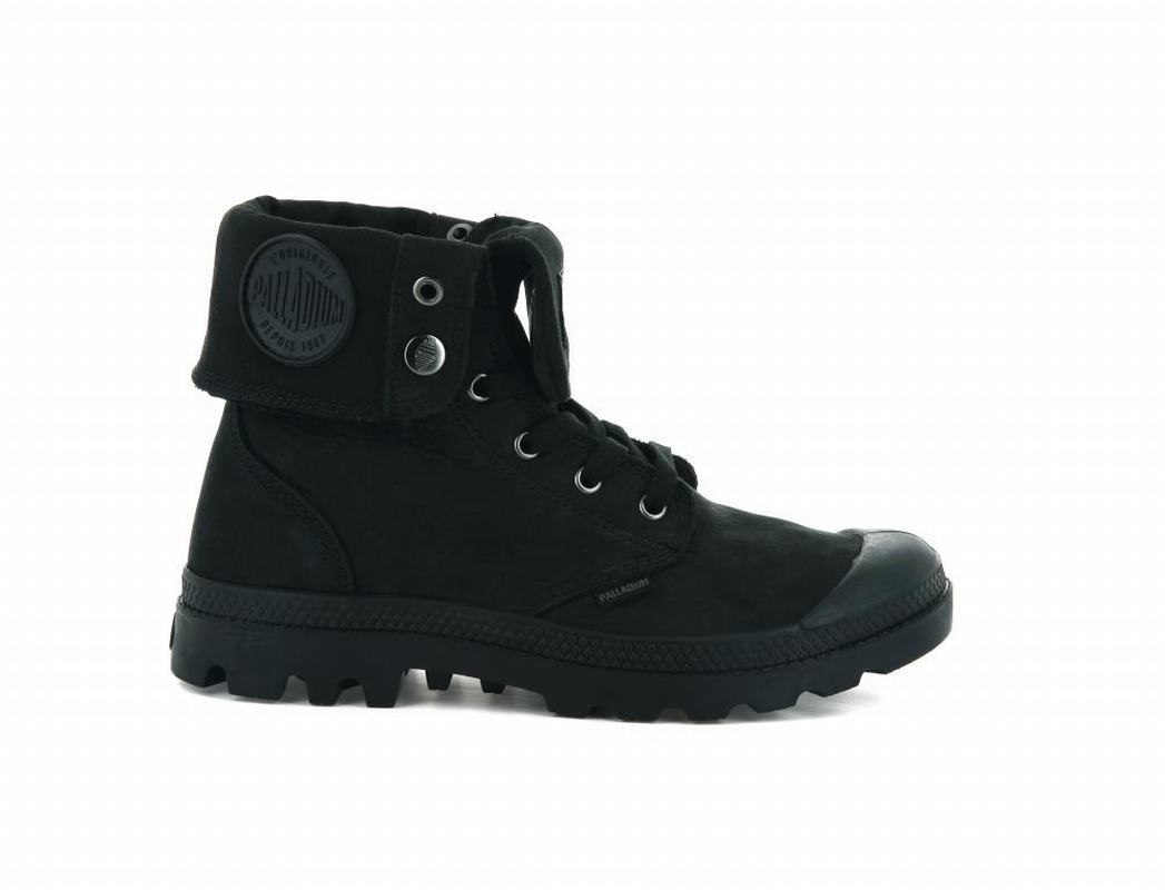 Botas Palladium Pampa Baggy Nubuck Hombre - Negras ||WBYE-87106||